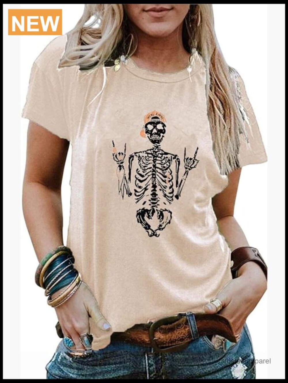 Gothic Skull Print T-Shirt Vintage Graphic Cotton Top
